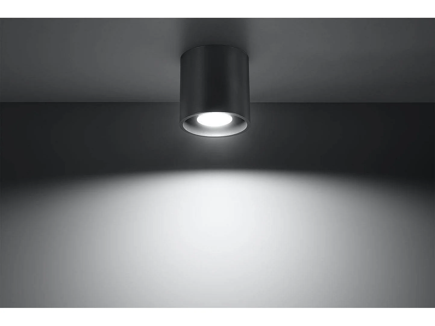 Sollux ORBIS - 1 Lichtoberflächenmontiertes Abwärtsstrahler Anthrazit