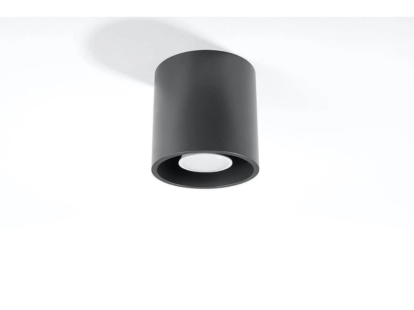 Luminárias De Teto Orbis Moderno, Alumínio - 1 Lichtbronnen - L.10 X H.10 Cm - Antracite