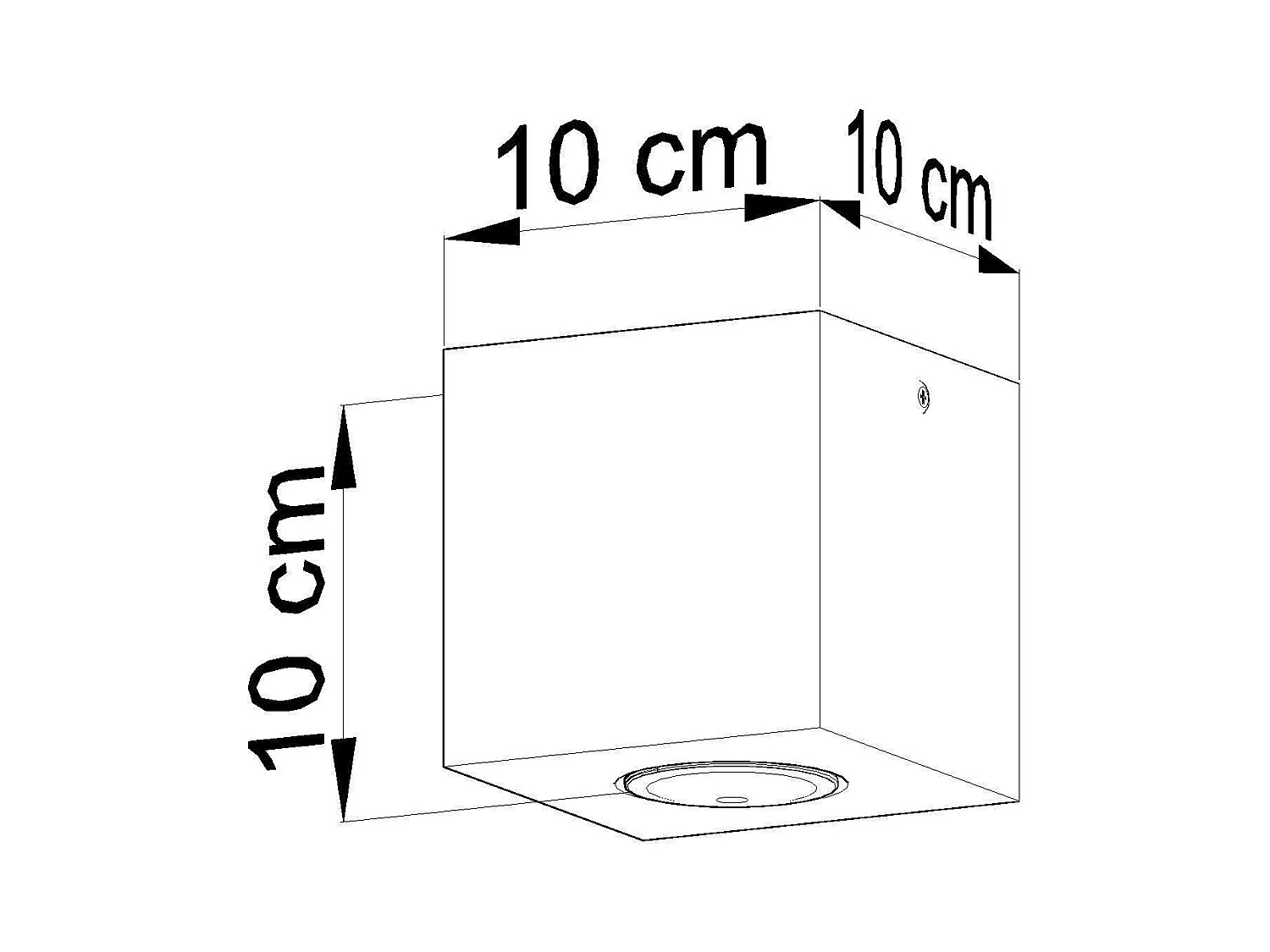 Sollux QUAD Downlight à 1 lumière, blanc cassé, GU10