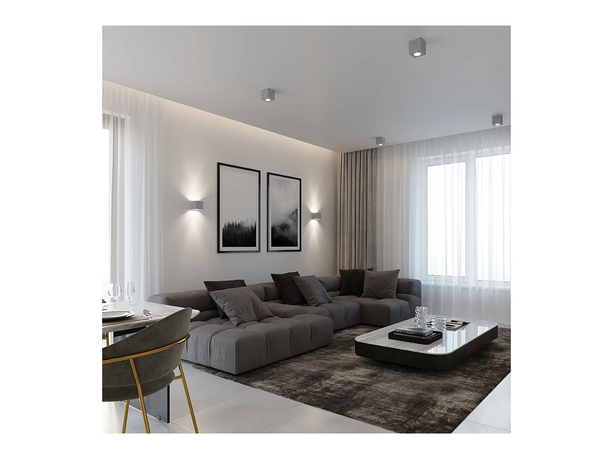 Sollux QUAD Downlight à 1 lumière, blanc cassé, GU10