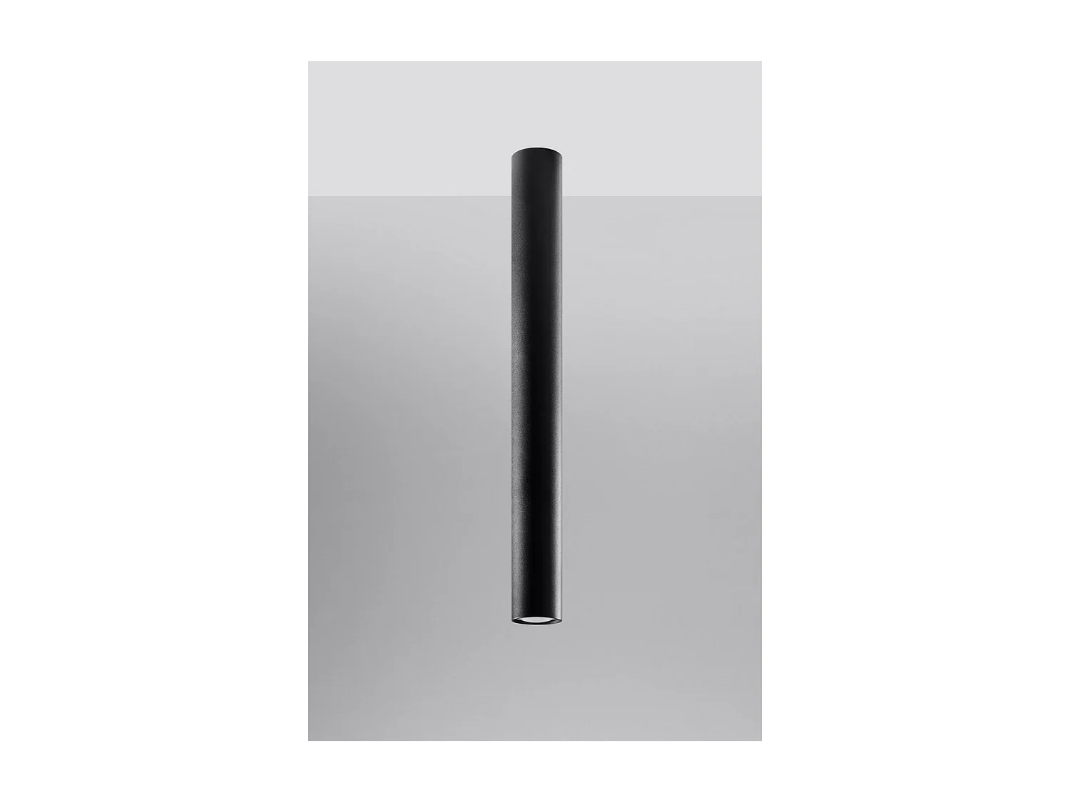 Plafondlampen Lagos Modern Van  - 1 Lichtbronnen - L.6 X H.60 Cm - Zwart