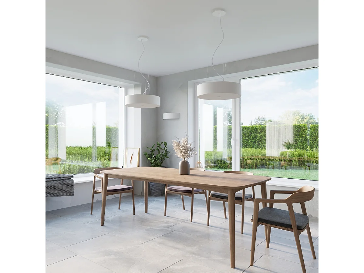 Incasso Cilindrica Bianco 70cm E27 Plafón cilíndrico Blanco 70cm E27