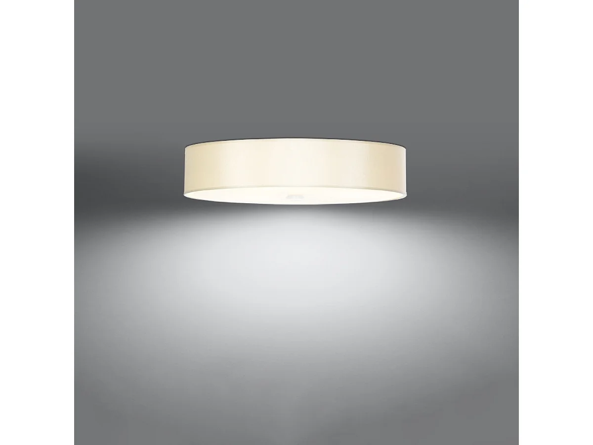 Sollux SKALA Plafonnier Cylindrique Blanc 70cm E27
