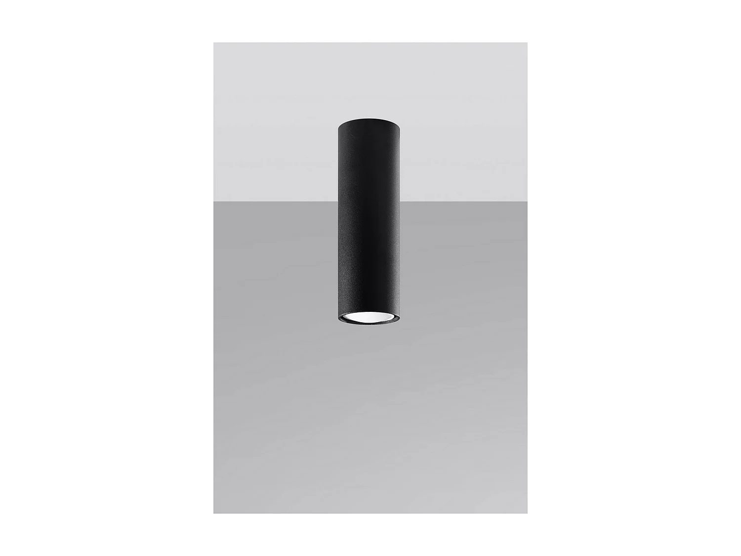 Sollux Lighting Lagos Downlight monté en surface, noir, 20 cm