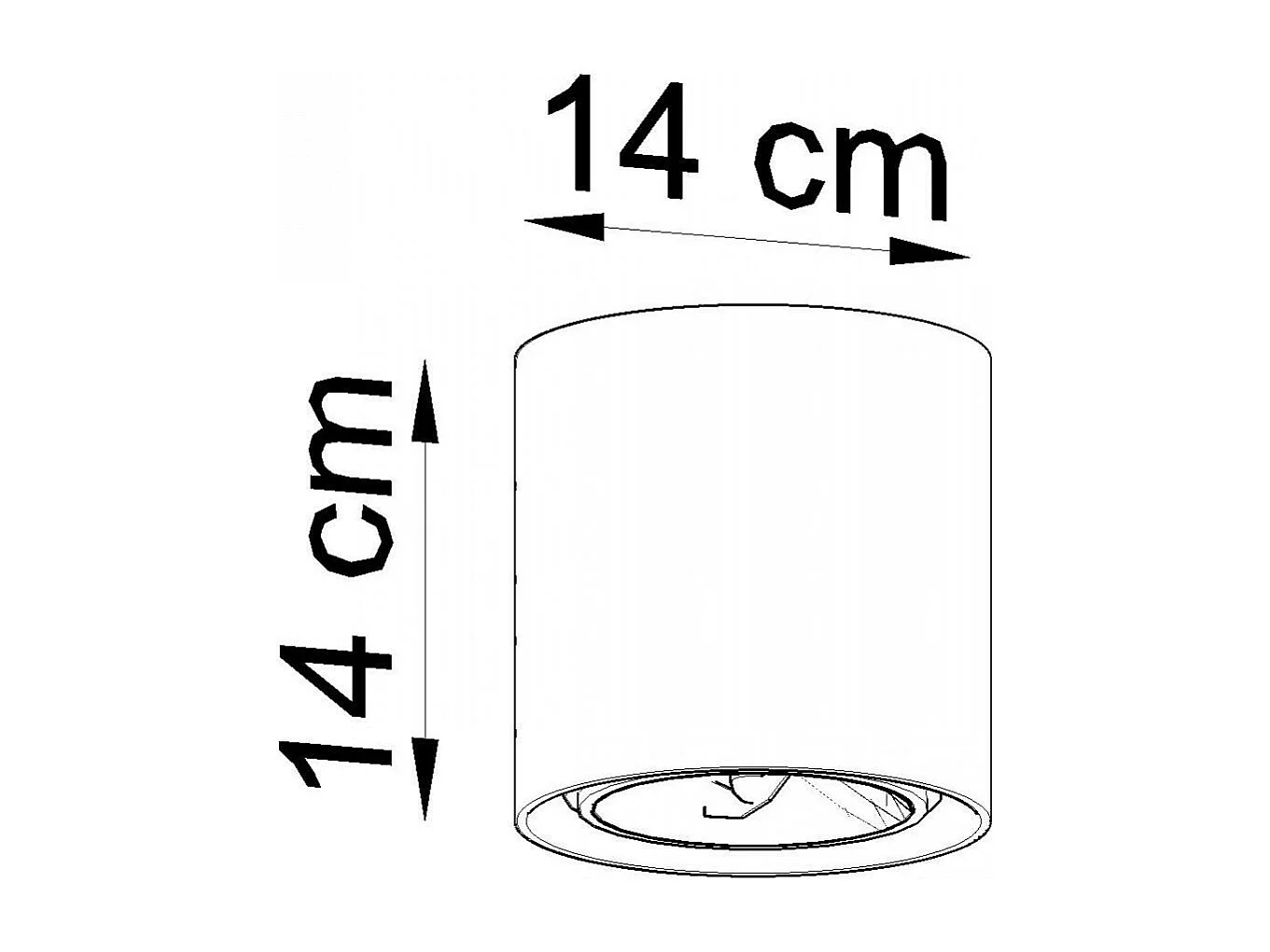 Sollux CULLO Downlights en saillie Flush Light Grey GU10