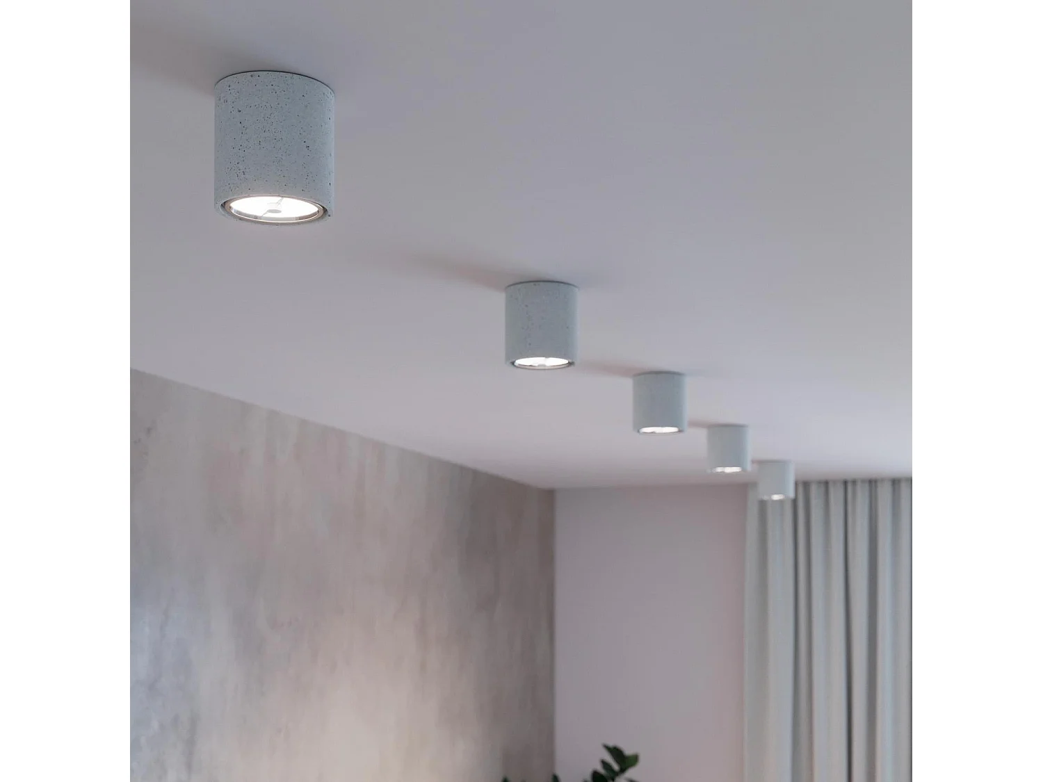 Sollux CULLO Downlights en saillie Flush Light Grey GU10