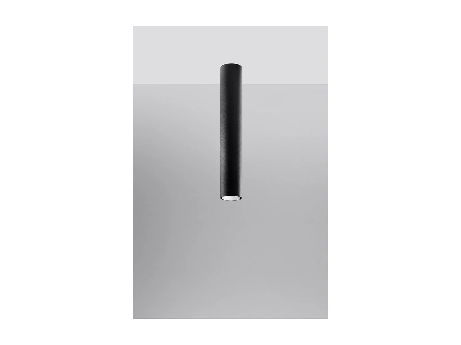 Sollux lichting Lagos Aufbau-Abwärtsstrahler, schwarz, 40 cm