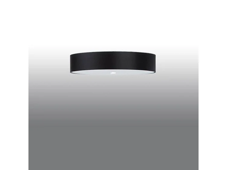 Sollux SKALA Plafonnier Cylindrique Noir 70cm E27