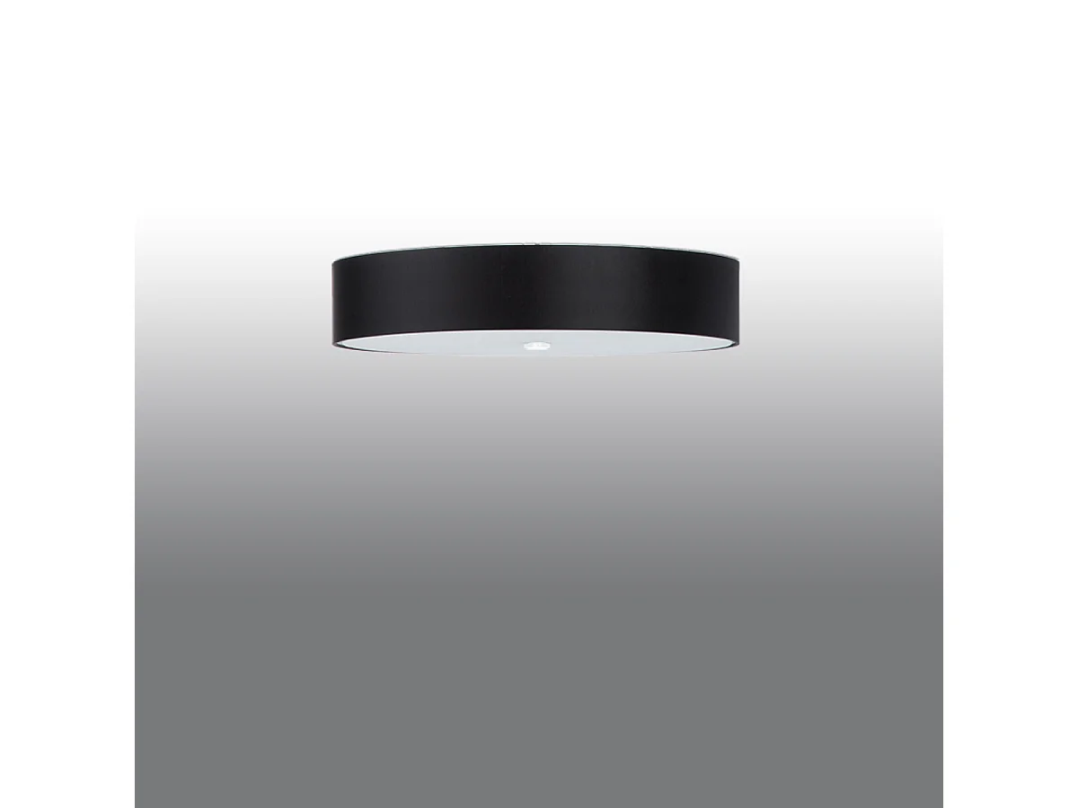 Sollux SKALA Plafonnier Cylindrique Noir 70cm E27