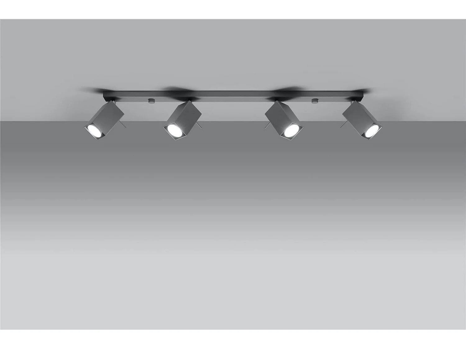 Sollux MERIDA - 4 luci Spotlight Bar Grigio, GU10