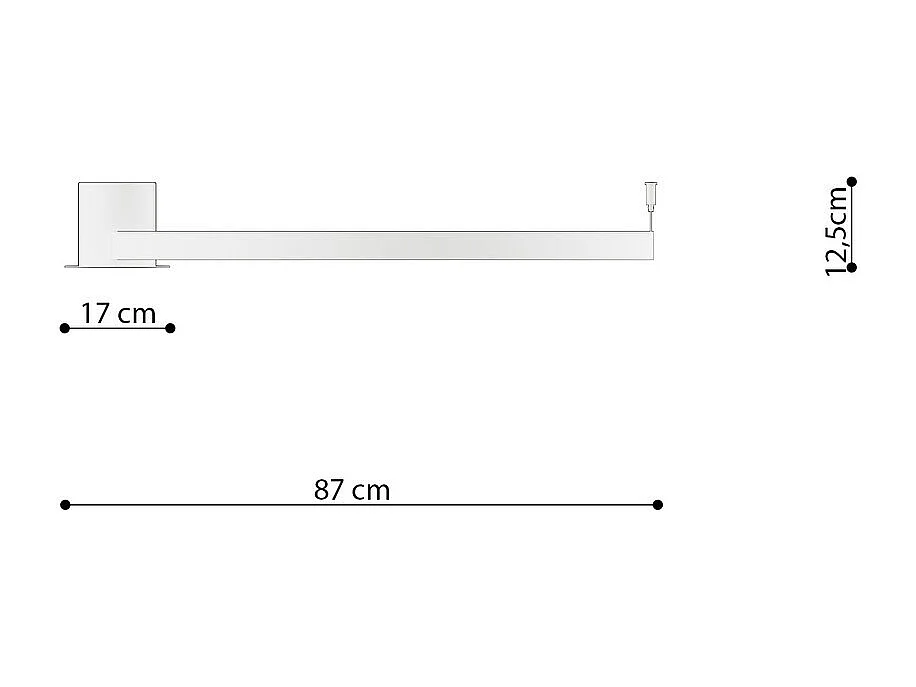 Luminárias De Teto Rio Moderno, Alumínio - 1 Lichtbronnen - L.78 X H.13 Cm - Preto