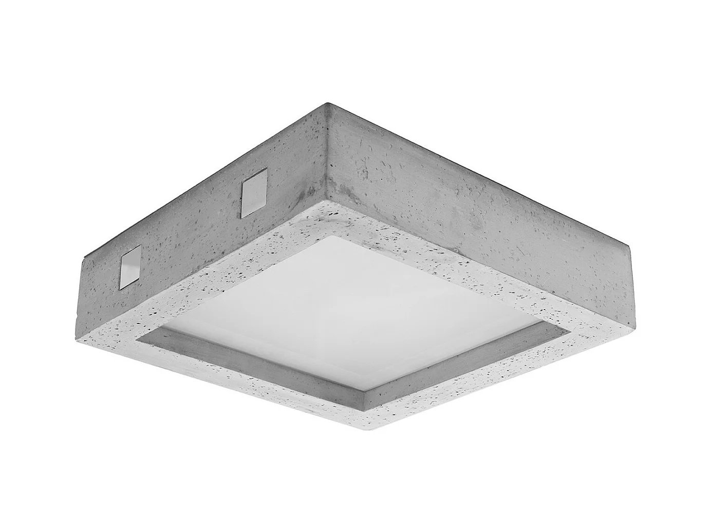 Sollux Lighting Riza Plafonnier encastré gris béton, 33 cm