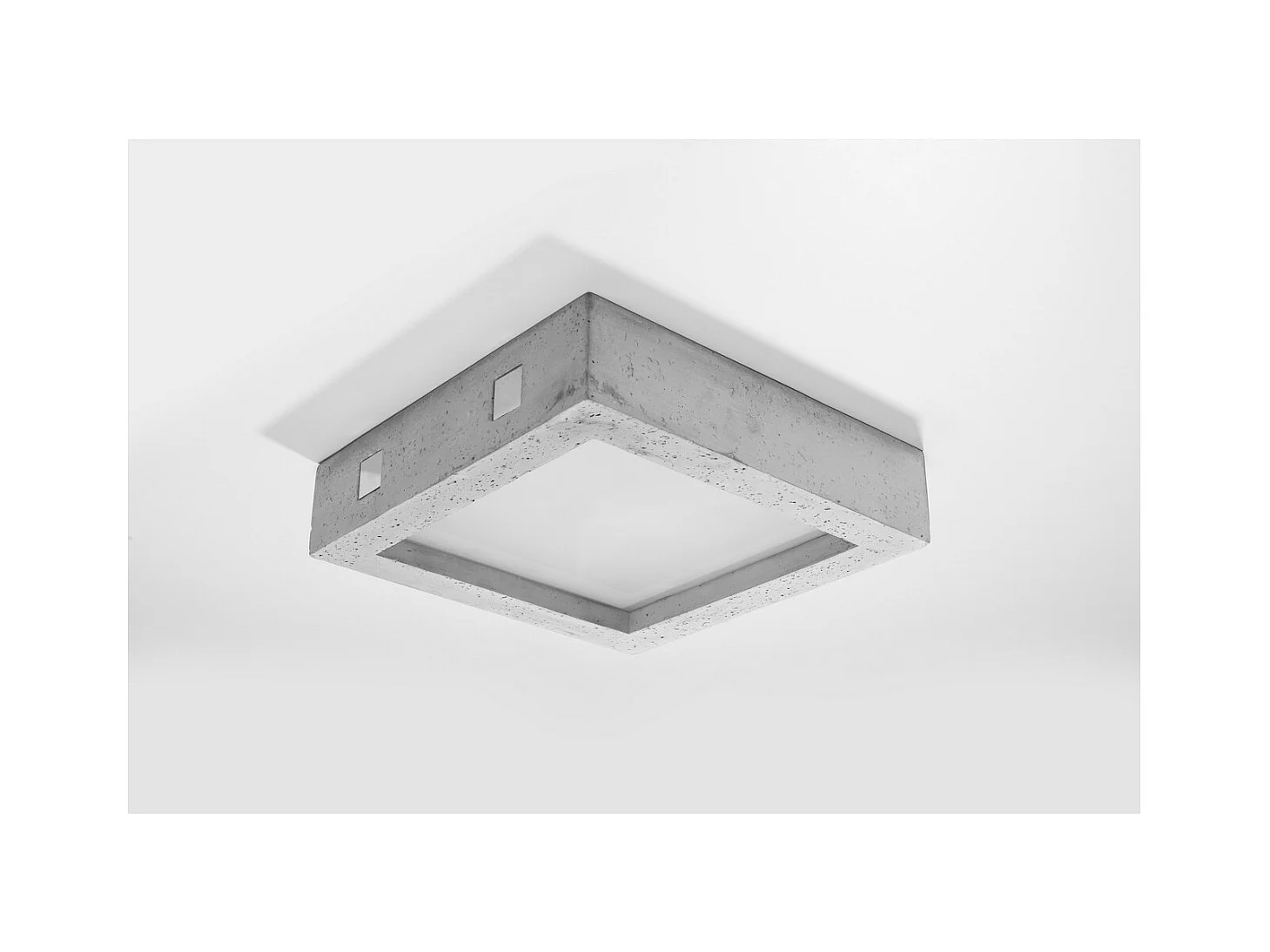 Sollux Lighting Riza Plafoniera a filo grigio cemento, 33 cm