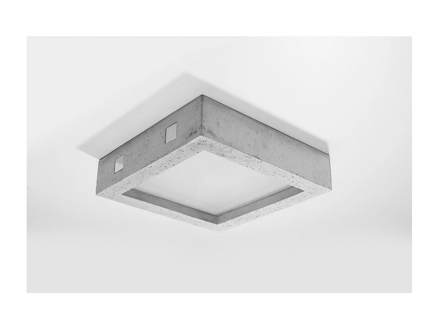 Sollux Lighting Riza Plafoniera a filo grigio cemento, 33 cm