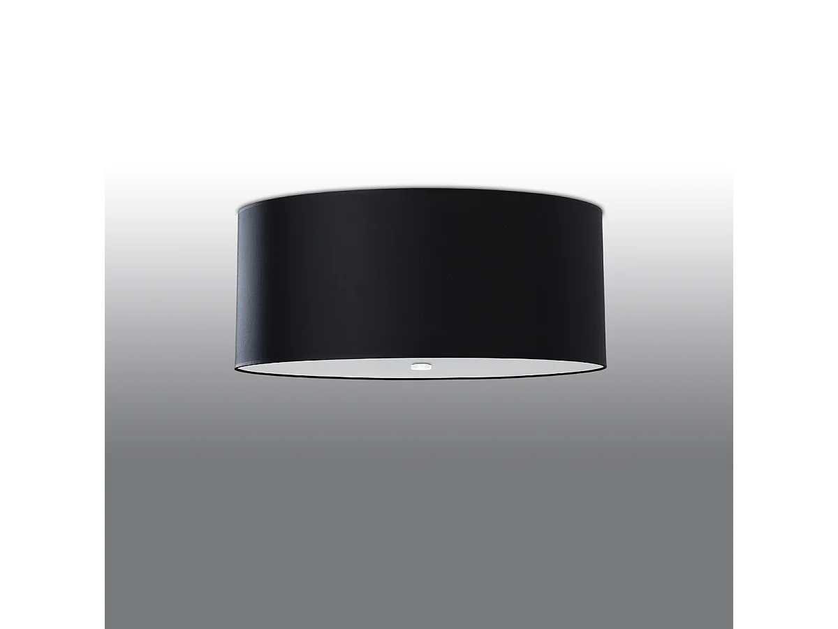 zylindrisch Flush licht Black 70cm E27 Zylindrisches Unterputzlicht Schwarz 70cm E27
