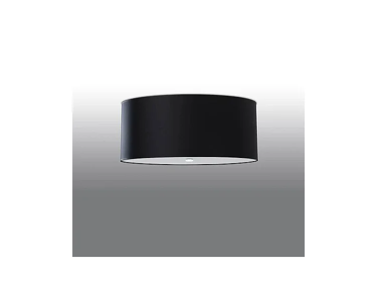 Sollux OTTO Plafonnier Cylindrique Noir 70cm E27