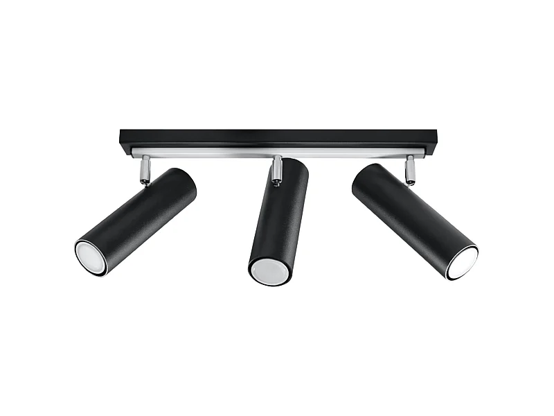 Sollux DIREZIONE - 3 licht Strahler Bar Schwarz, GU10