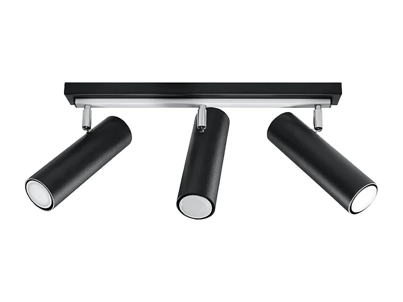 Sollux DIREZIONE Barre de projecteur à 3 lumières noir, GU10