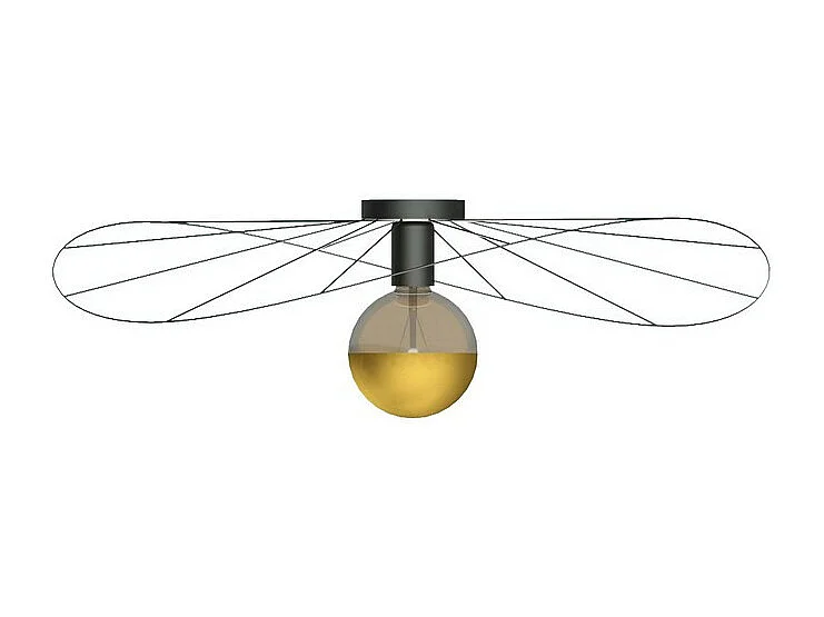 Sollux Lighting Eskola Foco Semi Empotrado, 70cm, Negro, 1x E27