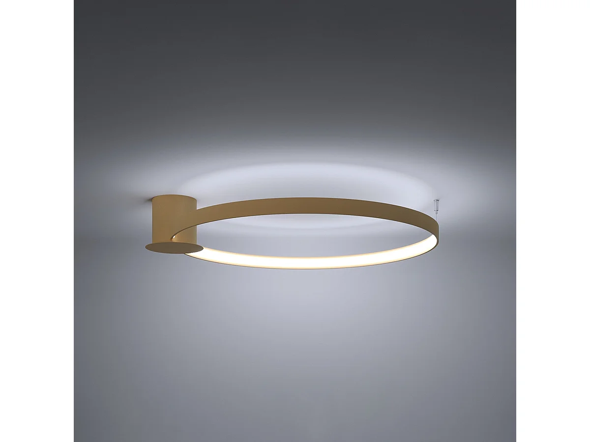 Sollux Rio Luce Led Integrata Semi Incasso Dorata