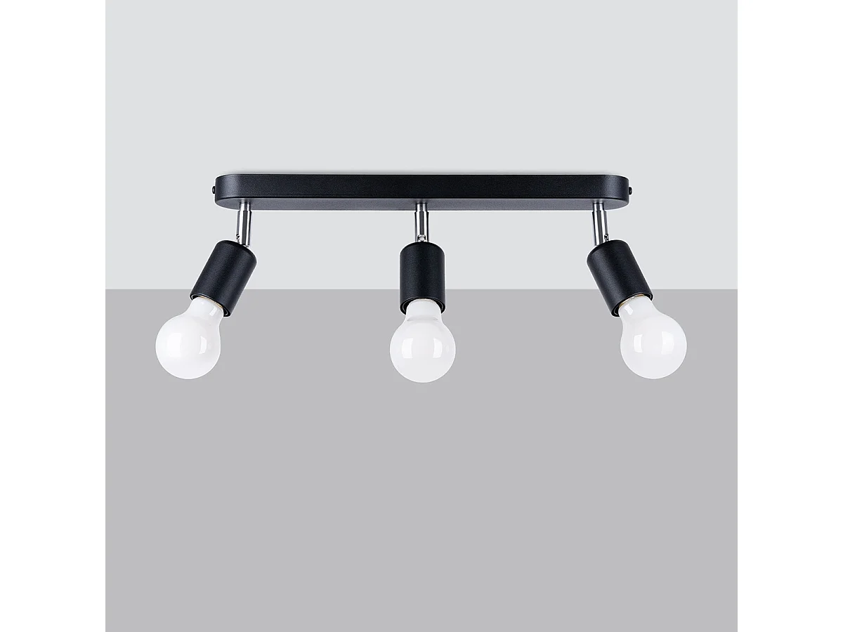 Sollux Fornes Plafonnier Spot Bar Noir