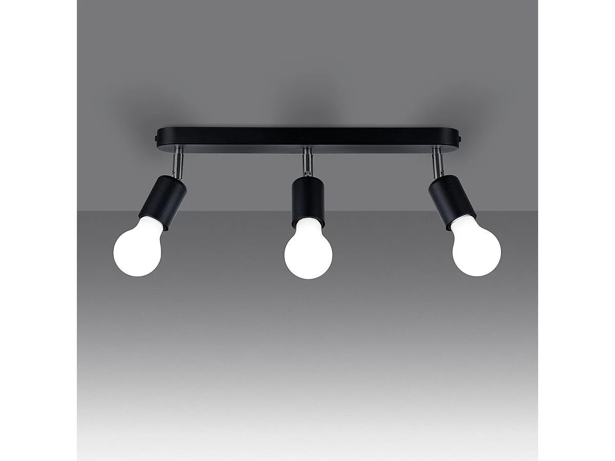 Sollux Fornes Plafonnier Spot Bar Noir