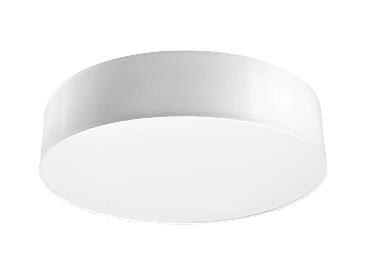 Sollux ARENA Plafonnier Cylindrique Blanc 55cm E27