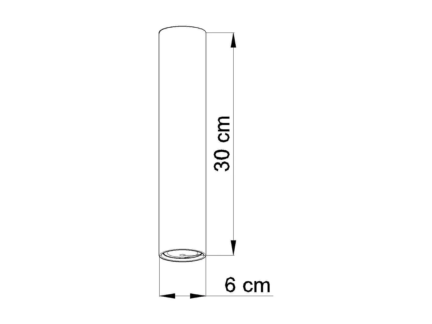 Sollux LAGOS - 1 Lichtoberflächenmontiertes Abwärtsstrahler Weiß, GU10