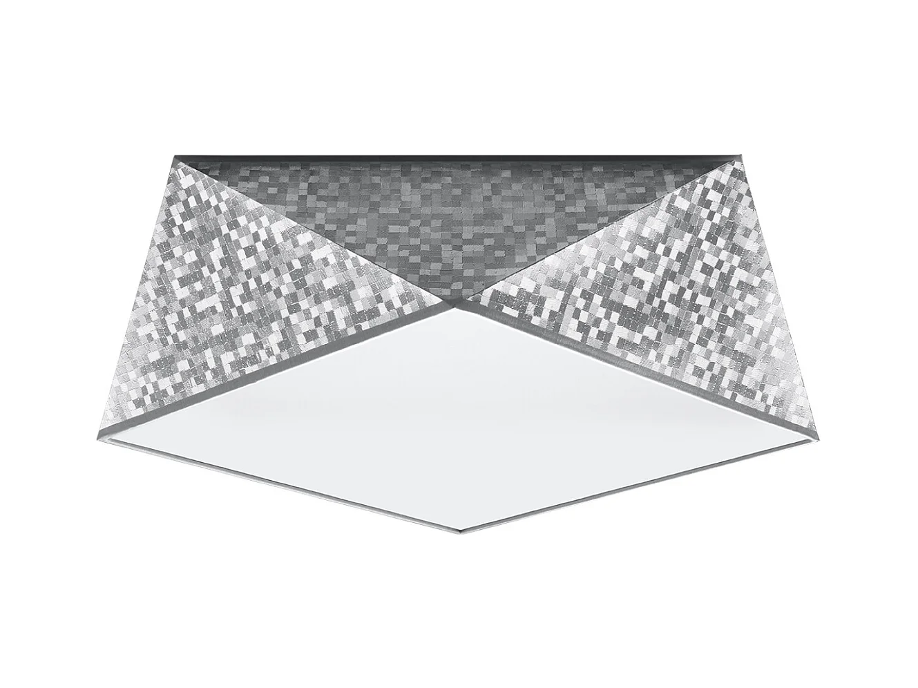 Sollux HEXA Plafonniers Plafonniers Flush Light Argent E27
