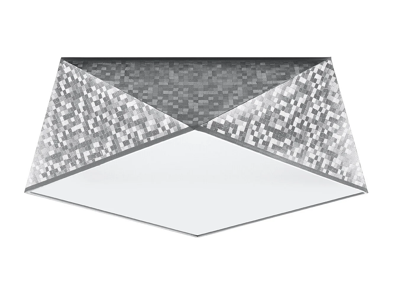 Sollux HEXA Plafonniers Plafonniers Flush Light Argent E27