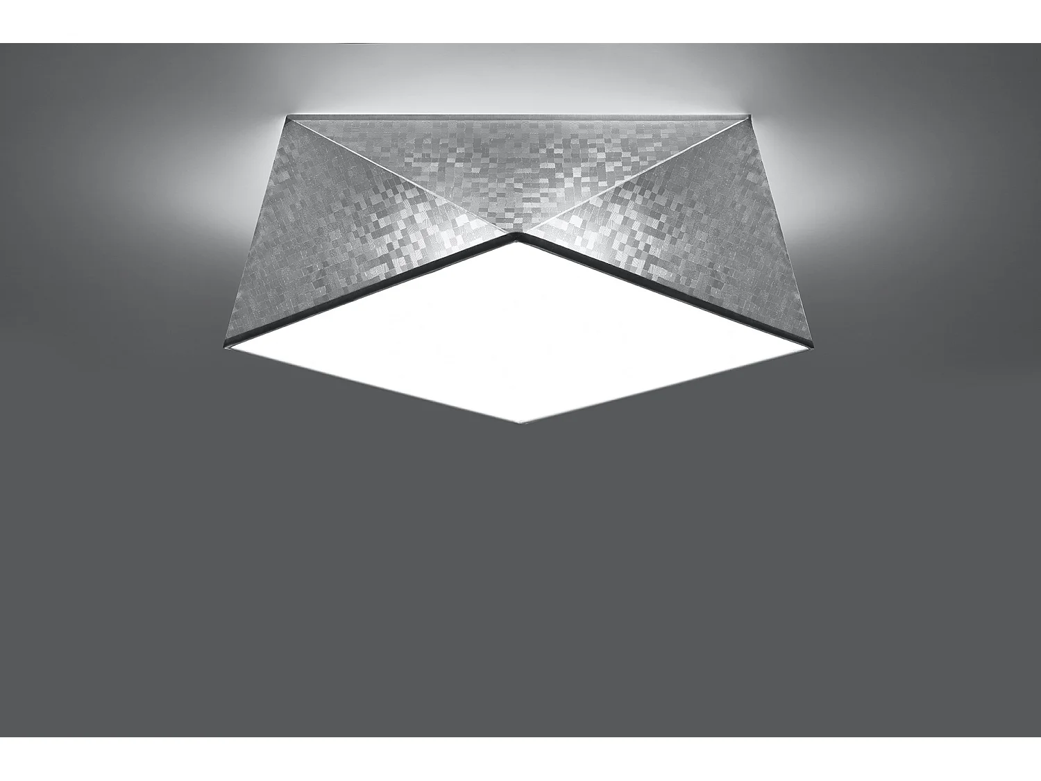 Sollux HEXA Plafonniers Plafonniers Flush Light Argent E27