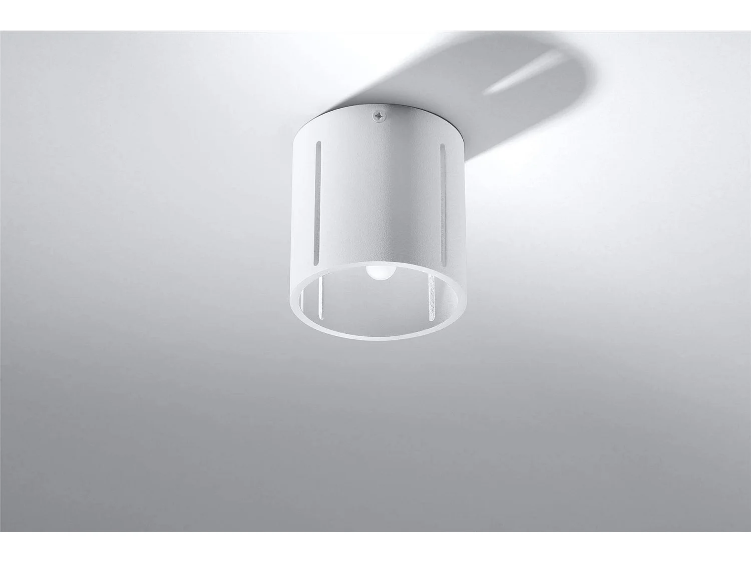 Plafony Nowoczesny Inez, Aluminium - 1 Źródło - L.10 X H.10 Cm - Biały