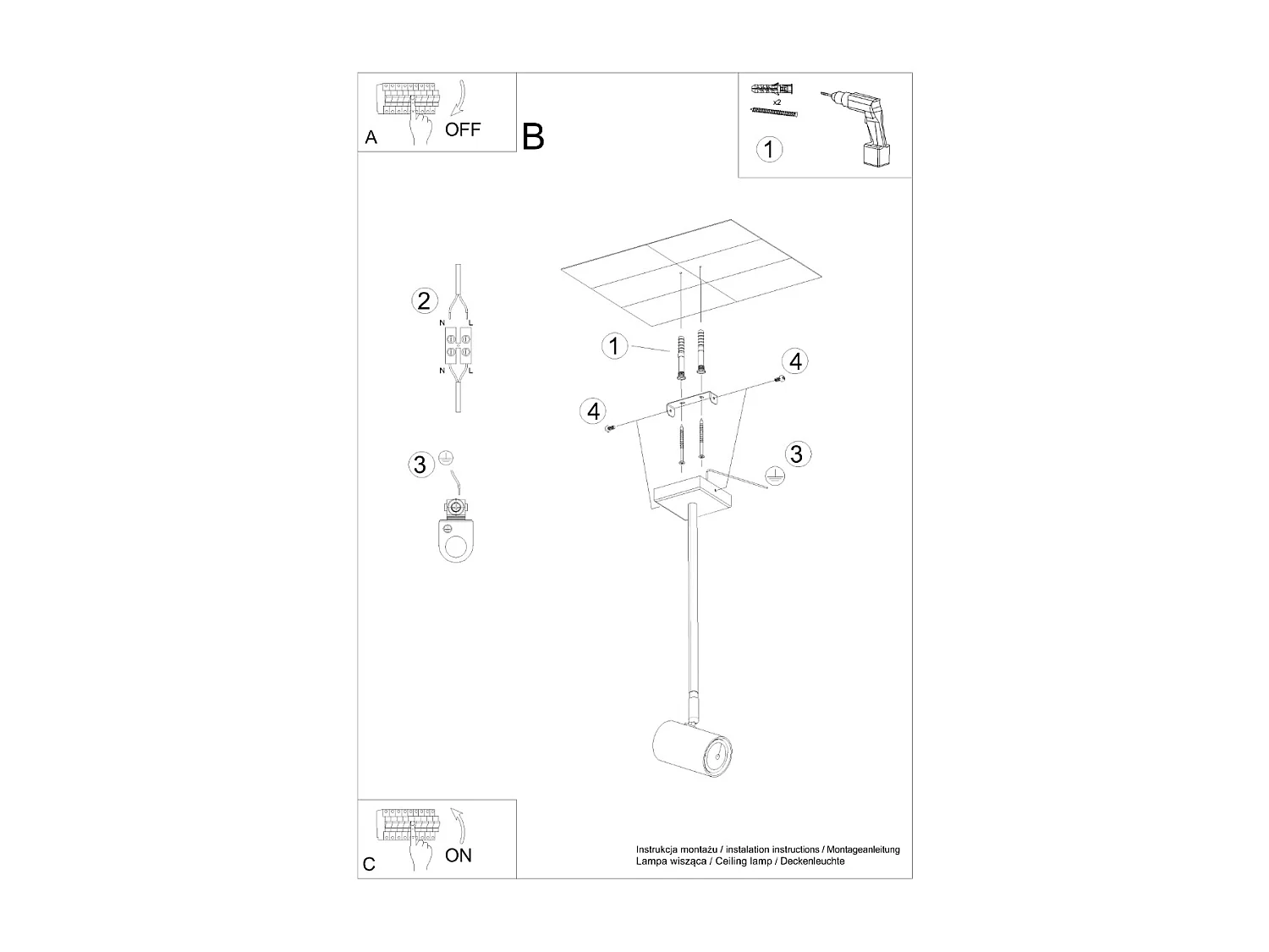 Sollux lichting Norano Einzelstrahler, Schwarz, 1x GU10