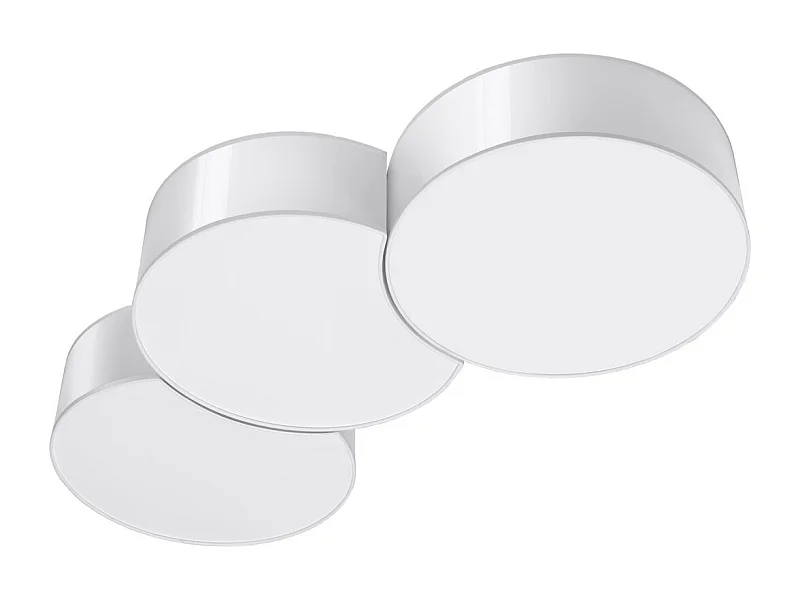 Sollux lichting Circle Dekorative Unterputz-Deckenleuchte, Weiß, 91 cm