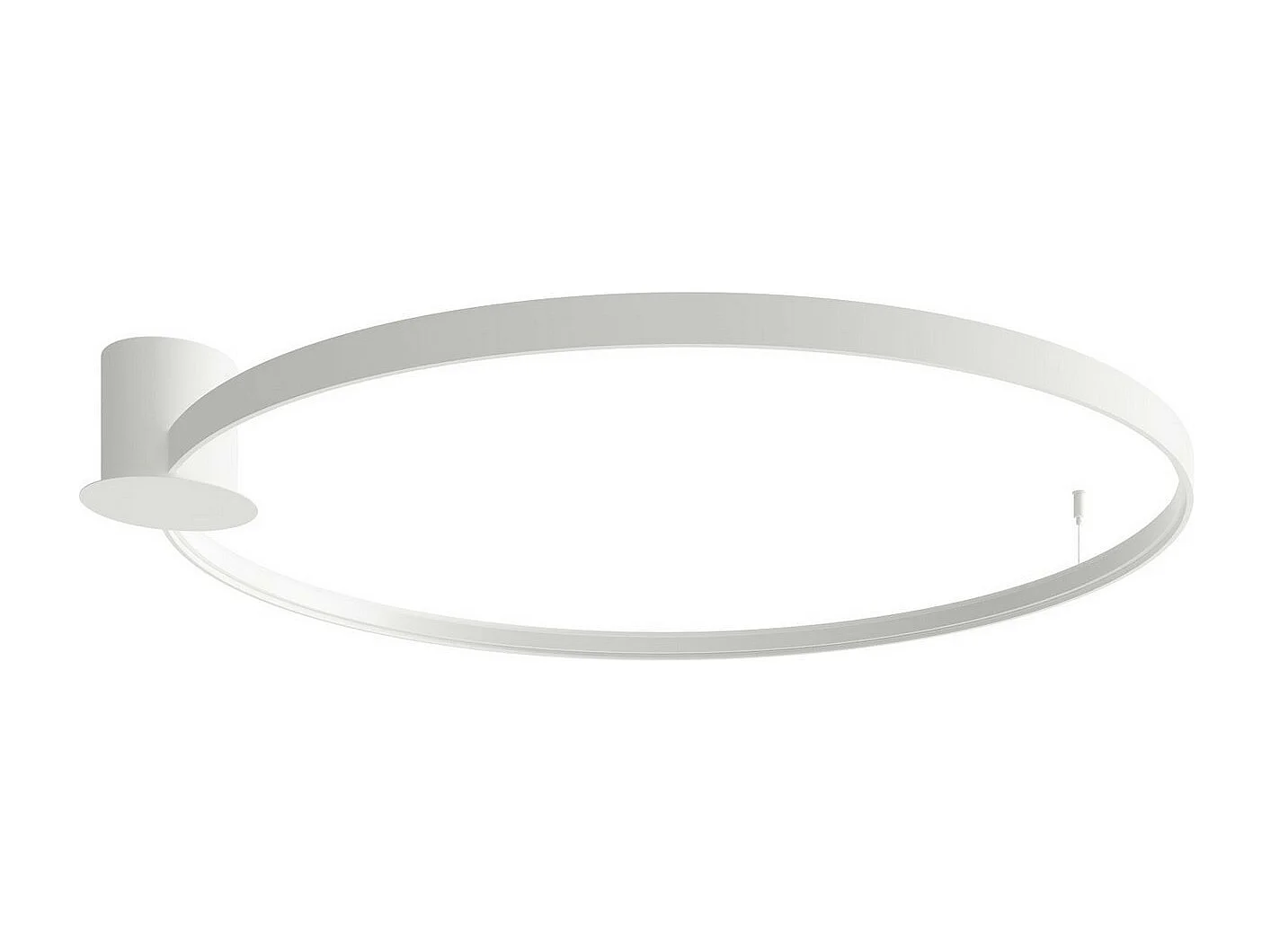 Luminárias De Teto Rio Moderno, Alumínio - 1 Lichtbronnen - L.110 X H.16 Cm - Branco