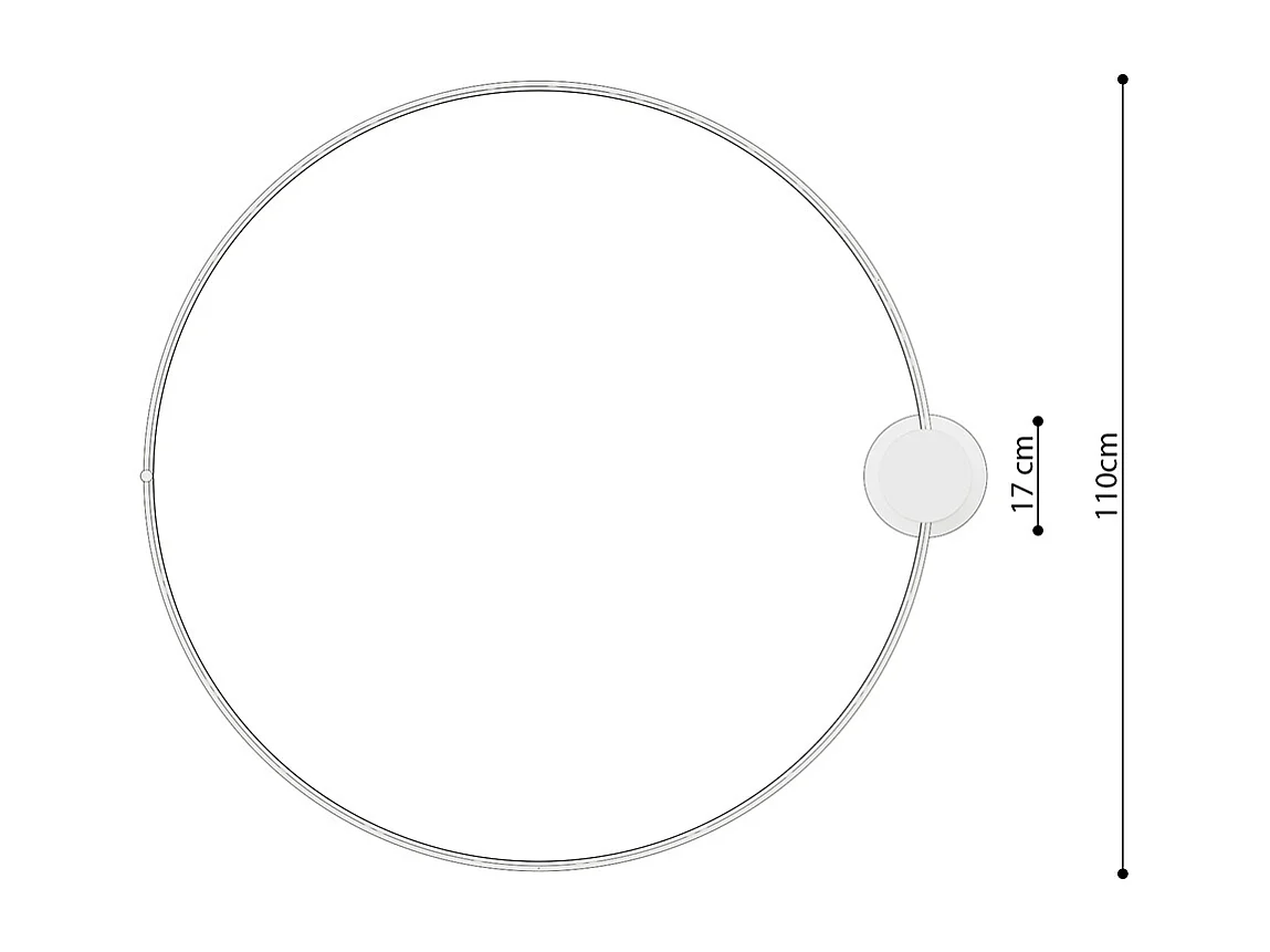 Luminárias De Teto Rio Moderno, Alumínio - 1 Lichtbronnen - L.110 X H.16 Cm - Branco