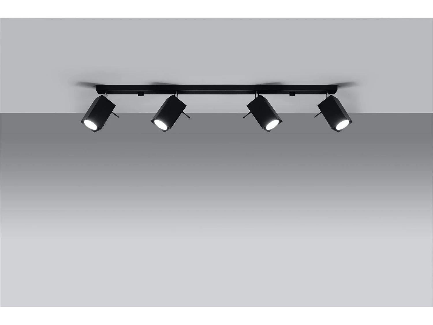 Sollux MERIDA - 4 licht Strahler Bar Schwarz, GU10