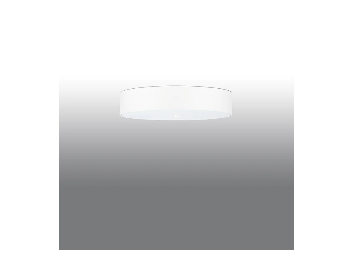 Sollux SKALA Plafonnier Cylindrique Blanc 60cm E27
