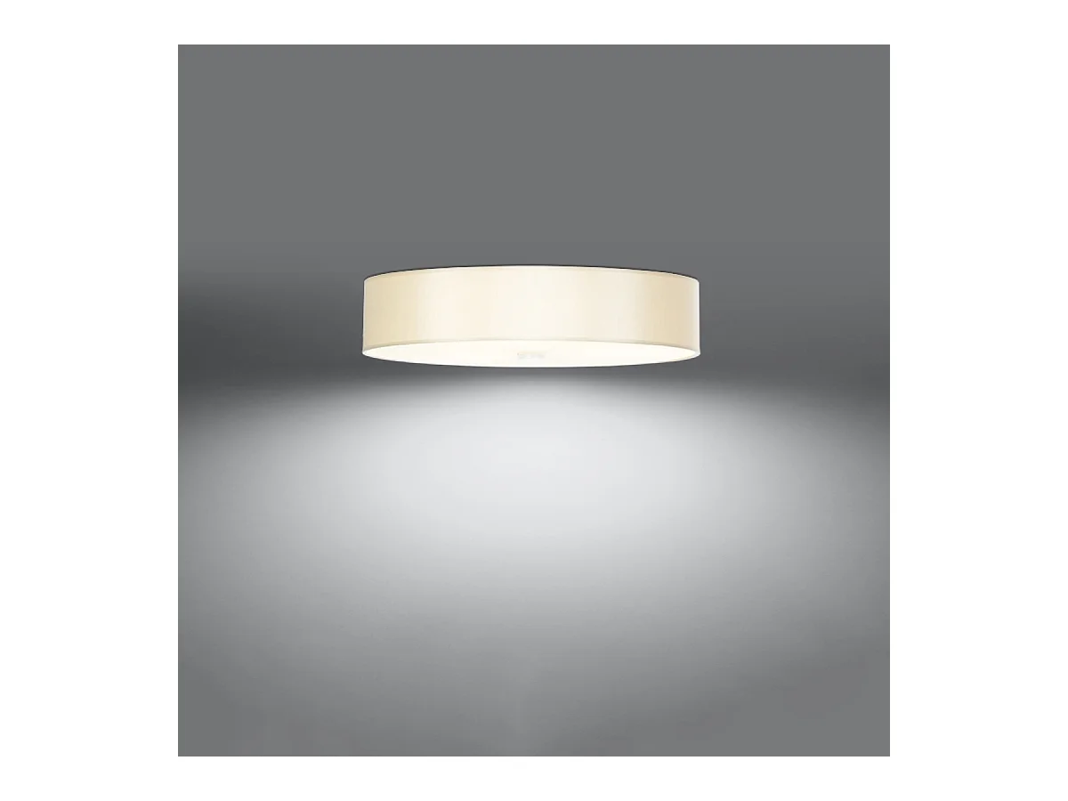 Sollux SKALA Plafonnier Cylindrique Blanc 60cm E27