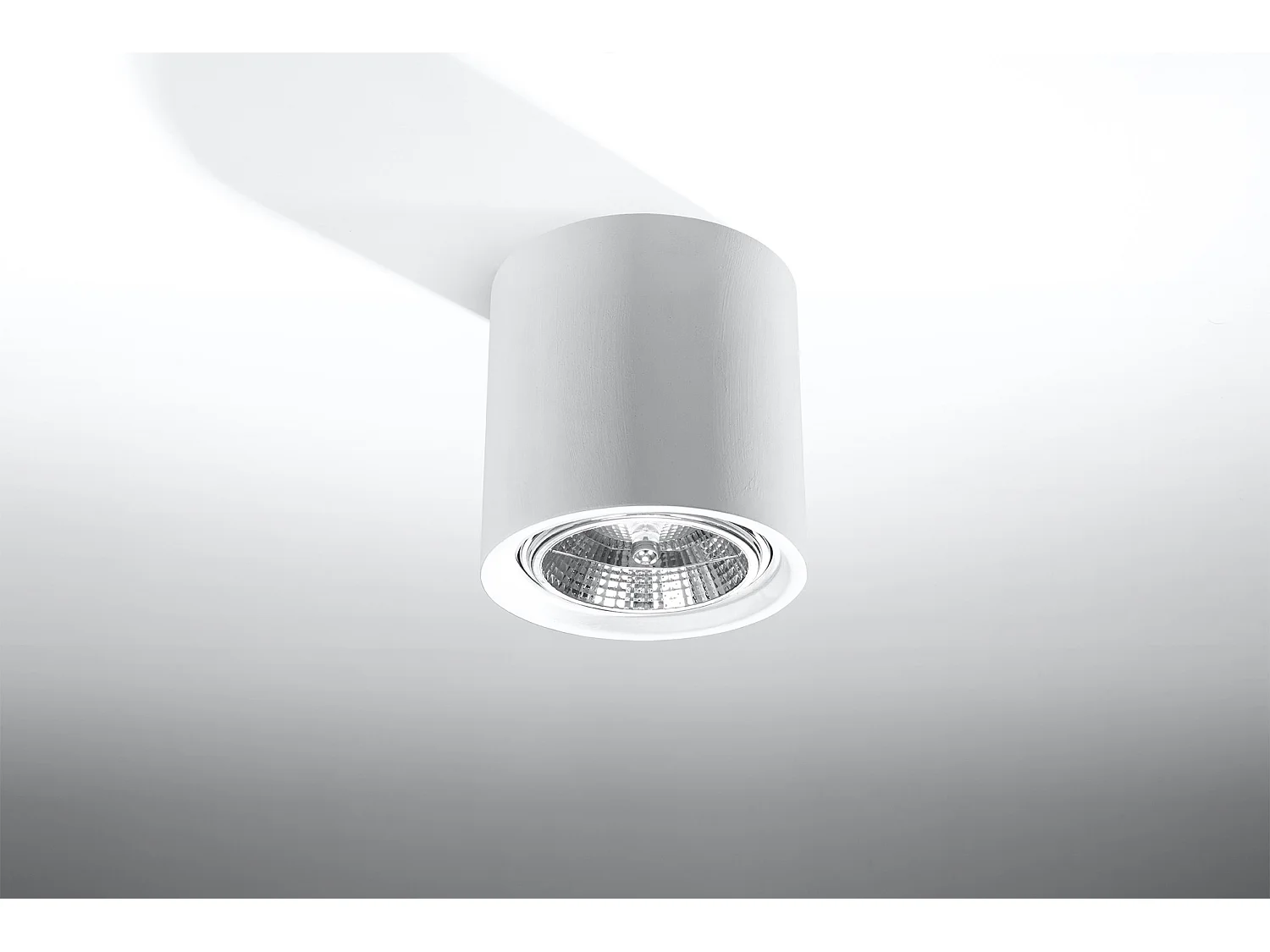 Plafon KALU ceramiczny biały