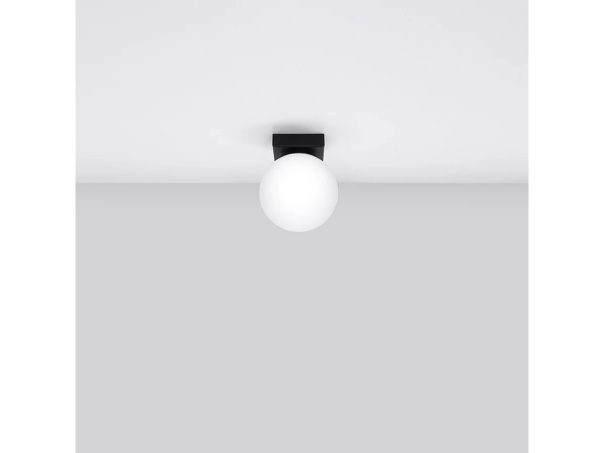 Sollux Yoli Plafonnier Globe Noir