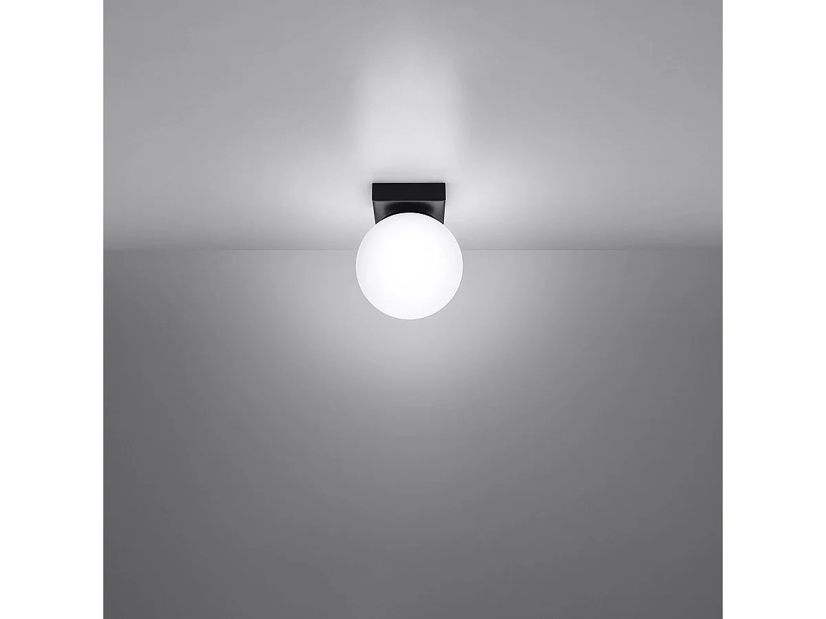 Sollux Yoli Plafonnier Globe Noir