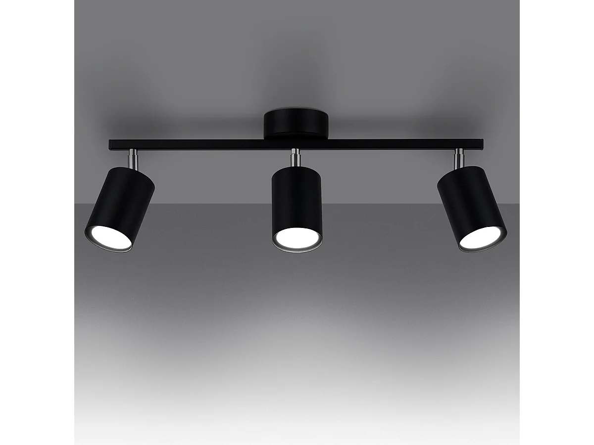 Sollux Lemmi Foco de techo Barra Negro