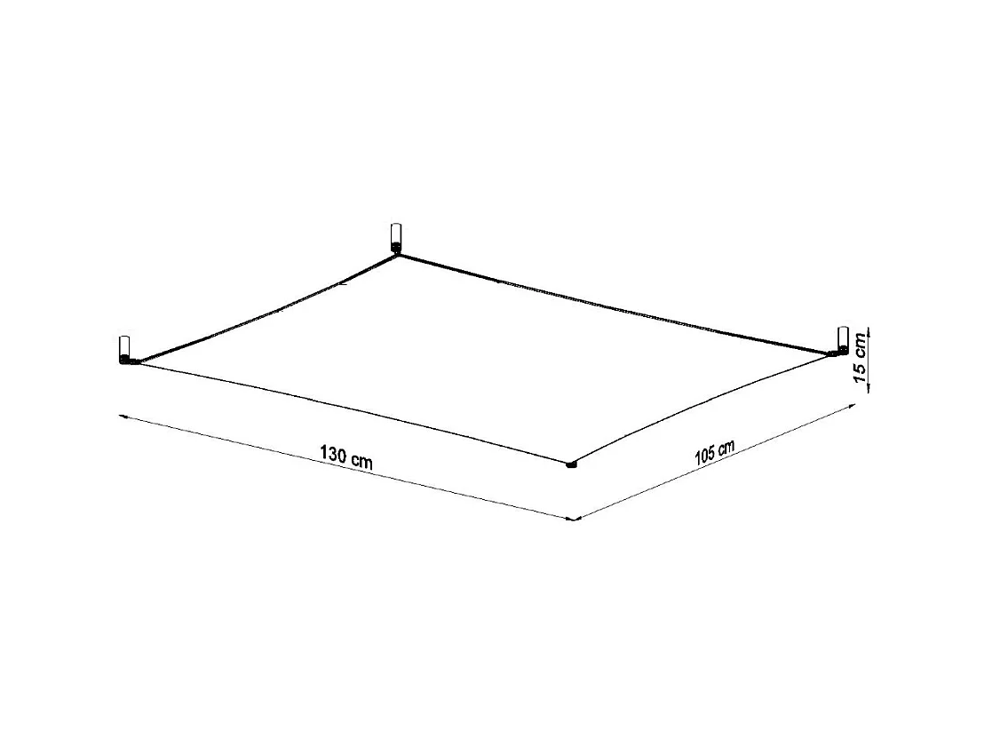 Sollux LUNA Tissu Décoratif Encastré Blanc Clair G13
