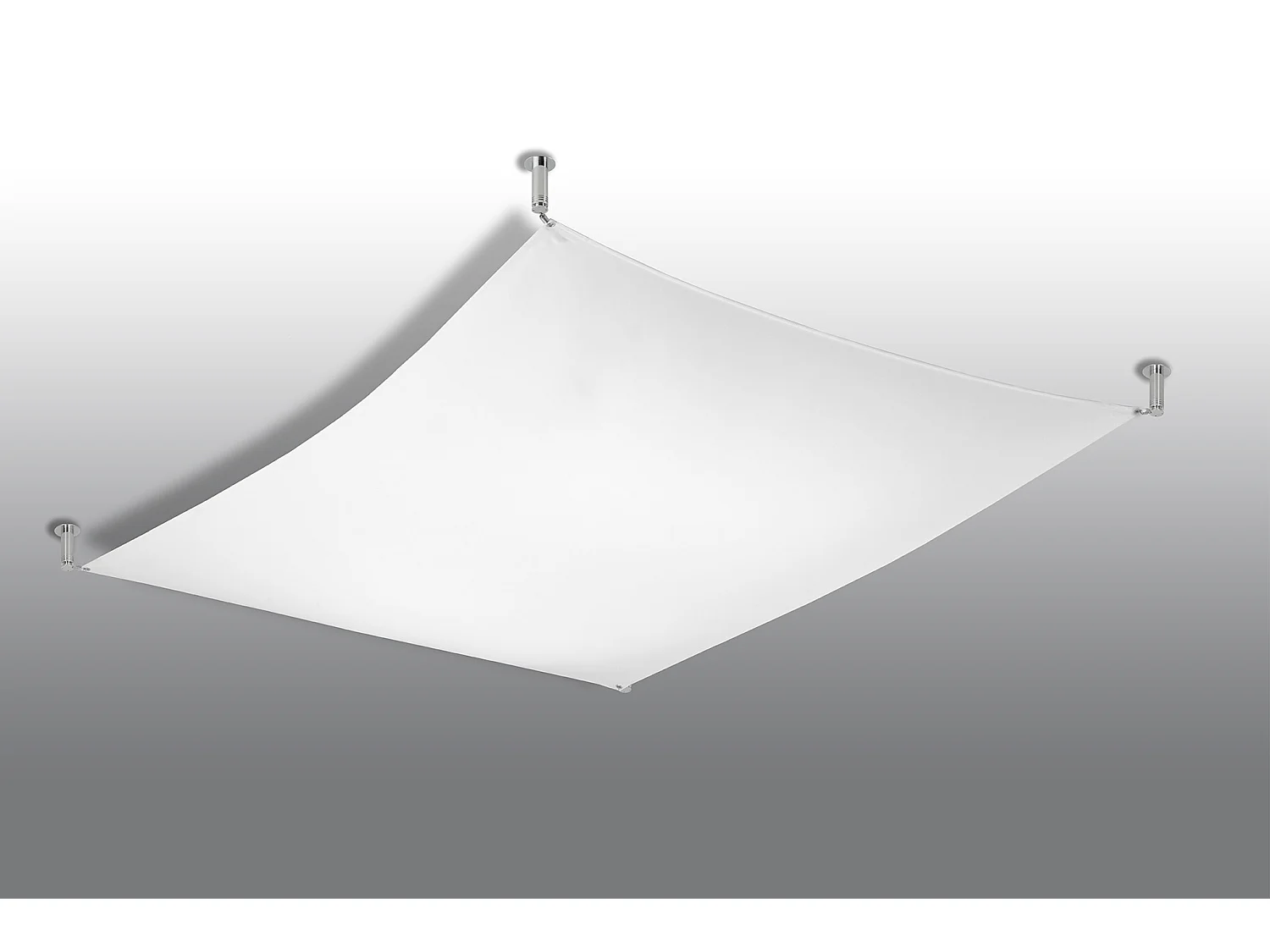 Sollux LUNA Tissu Décoratif Encastré Blanc Clair G13