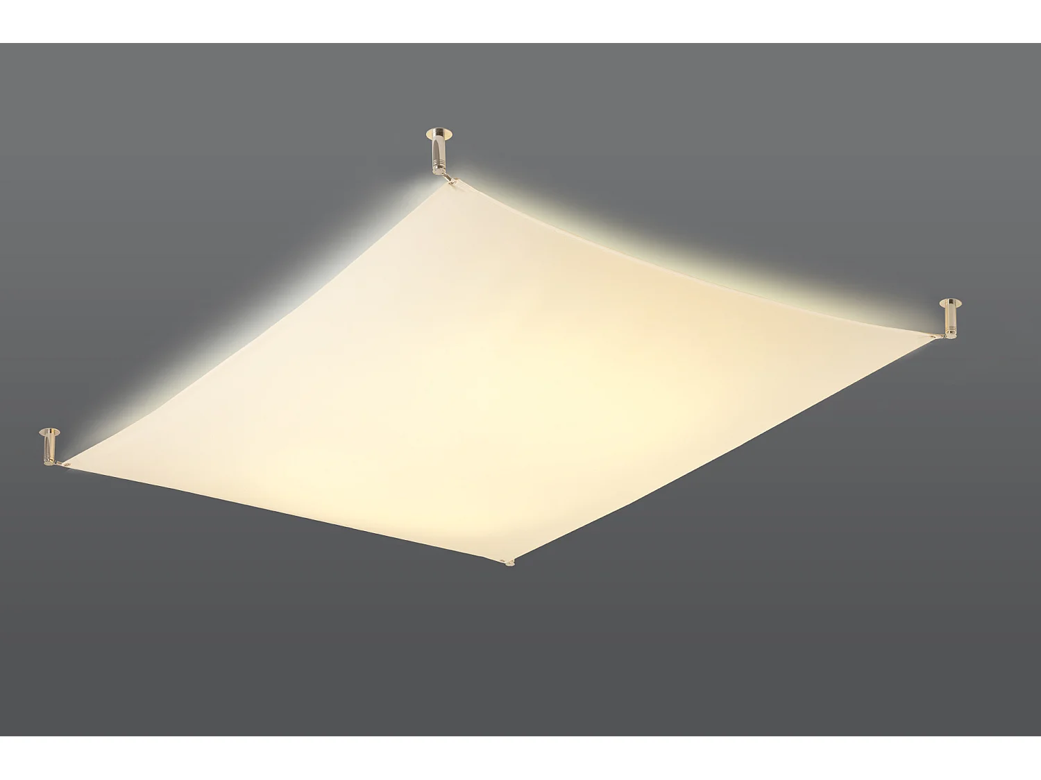 Sollux LUNA Tissu Décoratif Encastré Blanc Clair G13