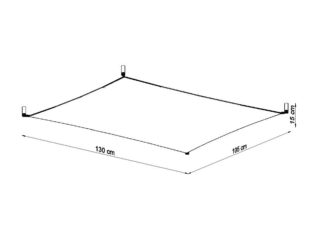Sollux LUNA Tissu Décoratif Encastré Blanc Clair G13