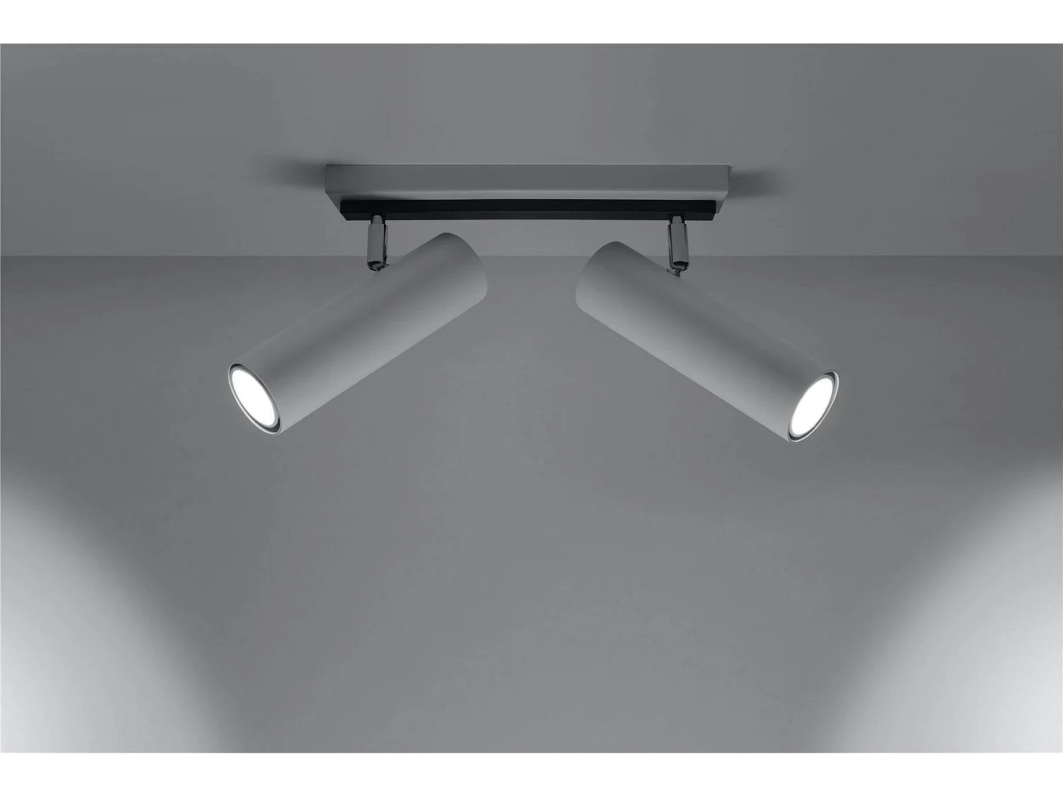 Sollux DIREZIONE Barre de projecteur à 2 lumières blanc, GU10