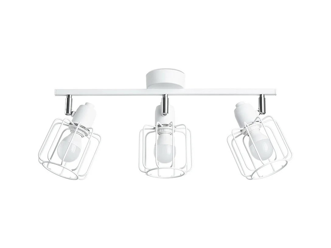 Plafondlampen Beluci Modern Van  - 3 Lichtbronnen - L.48 X H.19 Cm - Wit