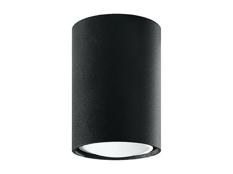 Sollux Lighting Lagos Downlight monté en surface, noir, 10 cm